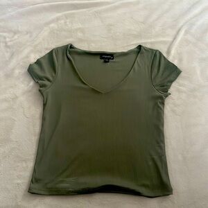 Originality olive green baby tee